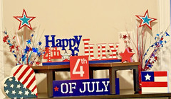 4th Of July Decorations, Signs, Centerpiece Fireworks, Flag Items All Included!