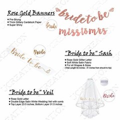 Bachelorette Party Decorations Kit / Bridal Shower Supplies / Photo Backdrop