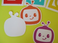 Cocomelon cardstock Decorations A, B, C 6 pieces Birthday