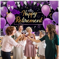 Retirement Party Decorations Extra Large Fabric Banner Photo Booth Backdrop