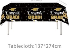 Class of 2026 Graduation Party Decor Kit Black Gold Banner Balloons Centerpieces