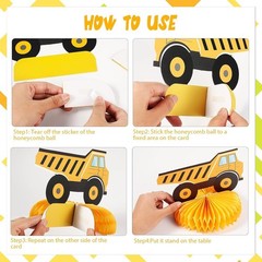 8 Cute Construction Zone Centerpieces for Baby Showers and Birthday Celebrations
