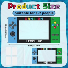 Video Game Photo Props Gaming Party Props Level Up Birthday Decoration Handhe…