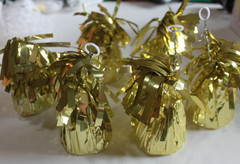 Gold Balloon Weights, Pack of 6Metallic Foil