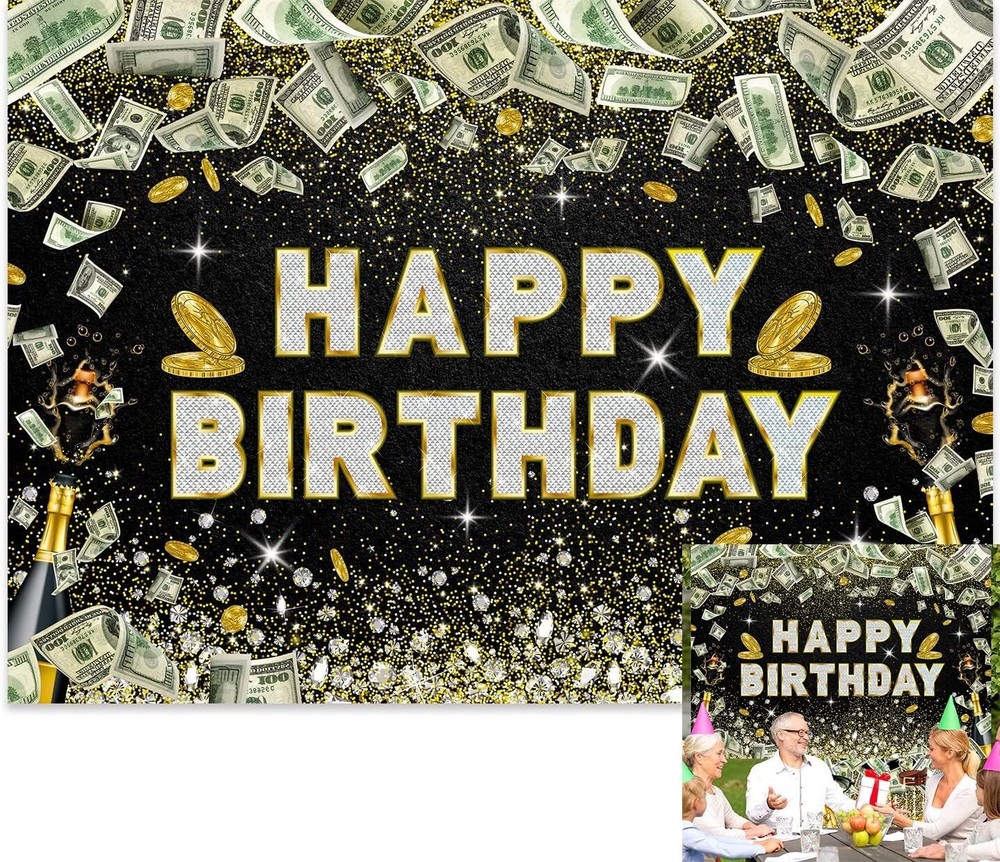 8x6ft Money Backdrop Money Birthday Backdrop Money Party Background Dollar Bill