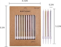 PHD CAKE Gold, Silver, Rose 24 count, White, Gold