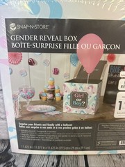 Gender Reveal Banner Kit & Reveal Box For Boy Or Girl