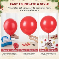 LovesTown 4PCS Large 36inch Red Giant Balloons for Wedding Engagement Graduation