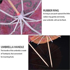 Cocktail Umbrellas 288 Pack Paper Drink Picks for Party Decorations