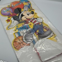 Vintage Disney Mickey Mouse Birthday Honeycomb Centerpiece 11 Inch Sports 90s