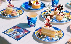 Sonic Birthday Party Decorations Sonic Party Tableware Banners Balloons Backdrop
