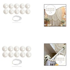 Faux Pearl Bead String Pendant Premium for Indoor Outdoor Banquet Stairway