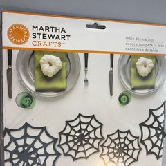 Martha Stewart Crafts Table Decor Halloween Spiderweb Place Mats Felt NEW 2 Pkgs
