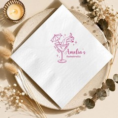 Personalized Bachelorette Napkins Custom Cocktail Party Decor SATTNA0724