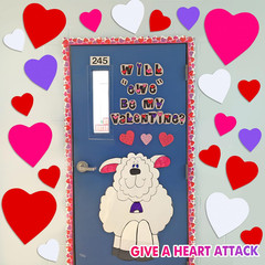 120 Pieces Heart Cutouts Paper Hearts 4 Sizes Large Heart Paper Cut Outs for Val
