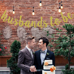 Husbands to Be Banner, Bachelor Party Decorations | Mr and Mr Engagement Decor,
