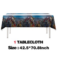 Transformer 2023 Party Decorations Set Set Plates Cups Tablecloth Napkins