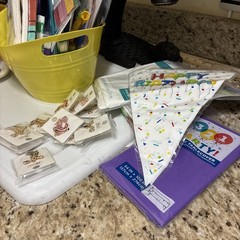 birthday party decorations Mixed All Colors, Plates Napkins Table Cloths Lots