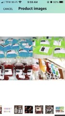 20 Pack Halloween Drink Blood Bags, Extra Syringe, Labels, Clips for Theme Party