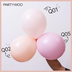 Pastel Orange Balloons 100 pcs Different Sizes of 36 18 12 10 5 Inch Baby Pal…