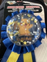 Pokémon Award Ribbon Pikachu Birthday Party Supply Blue & Yellow