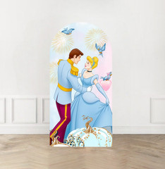 Cinderella Arch Backdrop Cover Princess Birthday Party Photo Background Banner
