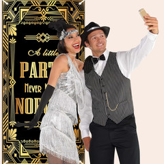 Roaring 20S Party Decorations Roaring 20S Door Cover Banner 1920S Party Decorati