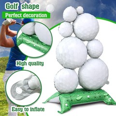 2 Pcs 3.5 ft Giant Self Standing Golf Balloons Freestanding Foil Balloons for…