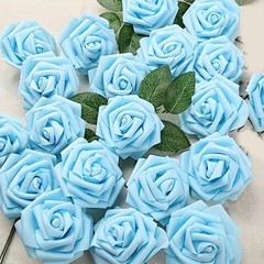 Flexible 25Pcs Foam Roses Set for Event Decoration and Home Floral Design