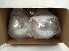 WILLBOND 17 Pack Large Christmas Disco Ball Hanging Disco Ball (6, 4, & 2″)