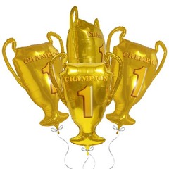 Gold Championship Trophy Balloons, Champion The First Prize Sport Foil Balloo…