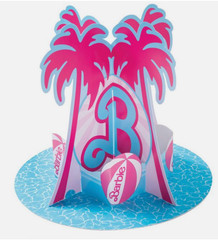 Barbie Centerpiece Table Decor Malibu Beach Party 10” Palm Trees Girls Birthday