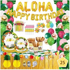 Hawaiian Luau Party Decorations Set – 323 Pieces