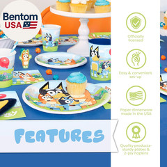 Bluey Birthday Decorations | Bluey Party Decorations | Serves 16 | Officially Li