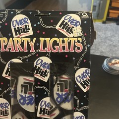 Over the Hill Blow Mold Party Lights String of 14 Working Amscan