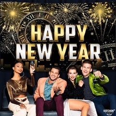 , XtraLarge Happy New Year Banner – 72×44 Inch | New Year Backdrop 2026 for N…