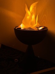 TableTop Mini Flame Light. Used