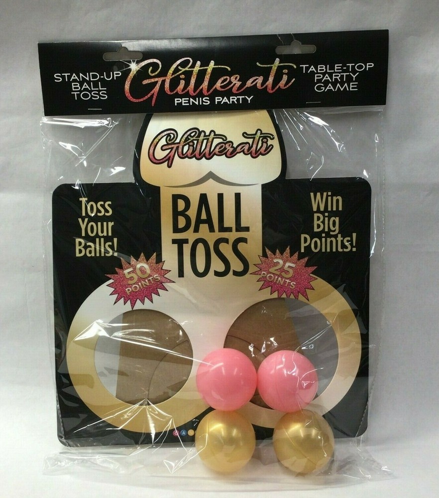 Glitterati Ball Toss Game Bachelorette Pride Party Gift Table Top Sport Activity