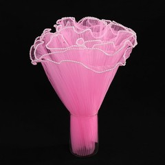 28cmx4M Flower Wrapping Paper Wave Yarn Florist Bouquet Packaging Lace Mesh