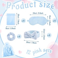 36 Pcs Sleepover Party Supplies – Spa Slumber Birthday Favors, Blanket, Pillow,