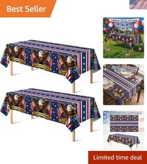 Vibrant 250th Anniversary Tablecloths for 4th of July and Memorial Day – 2 Pack