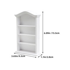 Miniature House Accessories Dollhouse Furniture Decoration Bookshelf Bookcase