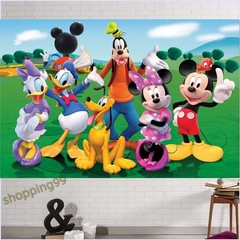 Mickey Mouse and Friends Backdrop Banner Birthday Photo Background Decorations
