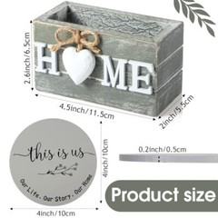 Housewarming Gifts for Home Decoration Wooden One Size Gray, Assorted Colors