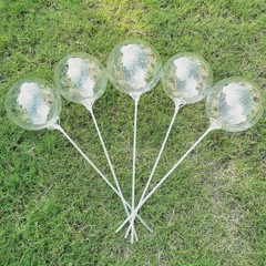 25 PCs Clear Bobo Balloons 12 inches Transparent Bubble Balloon for Light Up …