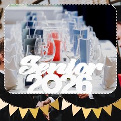 Senior 2026 Graduation Sign Table Centerpiece Photo Prop Decorations