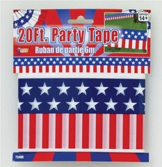 Forum Novelties Patriotic Party Tape 20 Foot 3 Pack