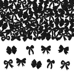 Black White Bow Table Scatter Confetti Paper Decor Birthday Wedding 200 PCS