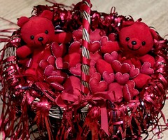 Box Filler Hand Made Red Heart for Valentine x 30