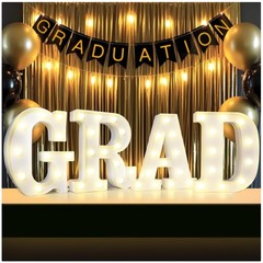 Class of 2026 Graduation Decorations – LED Light Up Letters